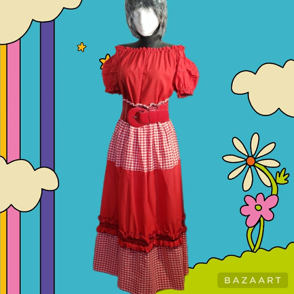 Bluedragon Creations Red Gingham Dress